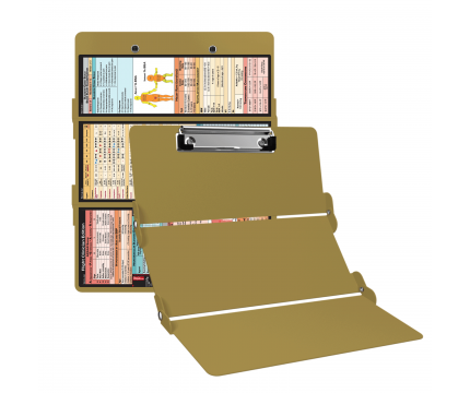 WhiteCoat Clipboard® Trifold - Tactical Brown Flight Medic Edition